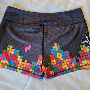 Barbell Voodoo Tetris Shorties Booty Shorts